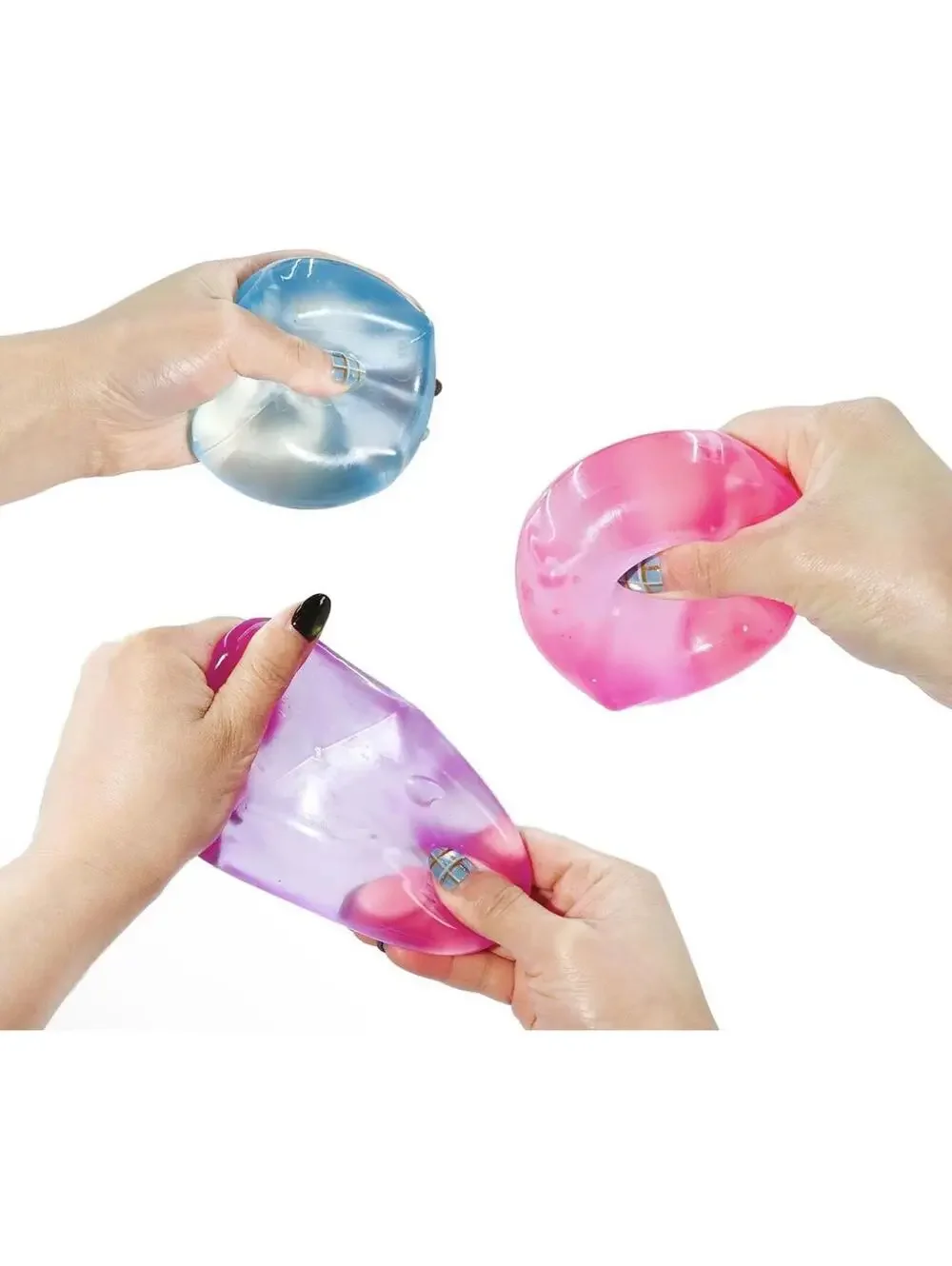 Super Solid Squish Cube Squeeze Ball Sensory Toy Pink 3+ Years